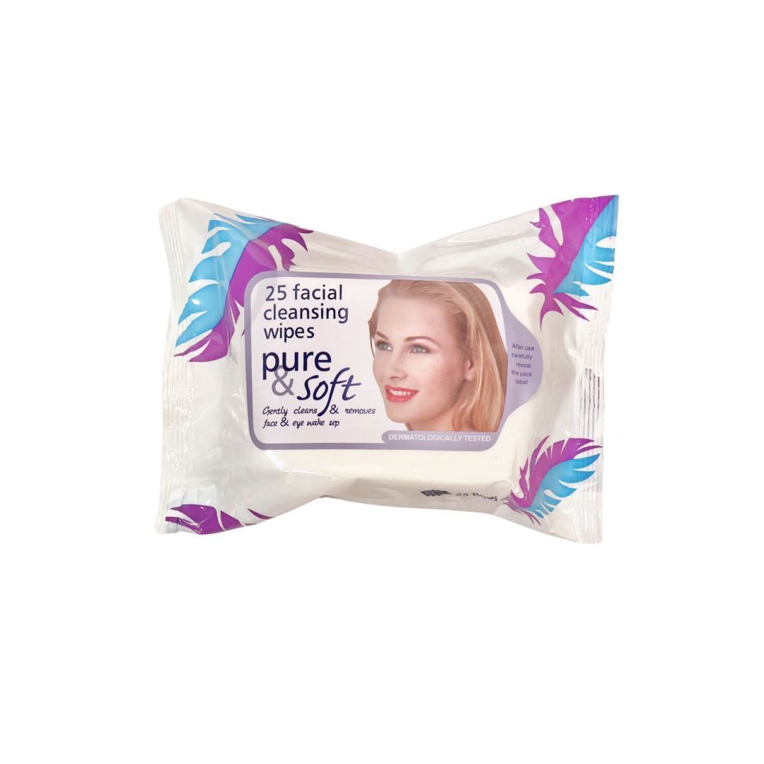 1000000908.jpg Pure & soft facial cleansing wipes - Image 1