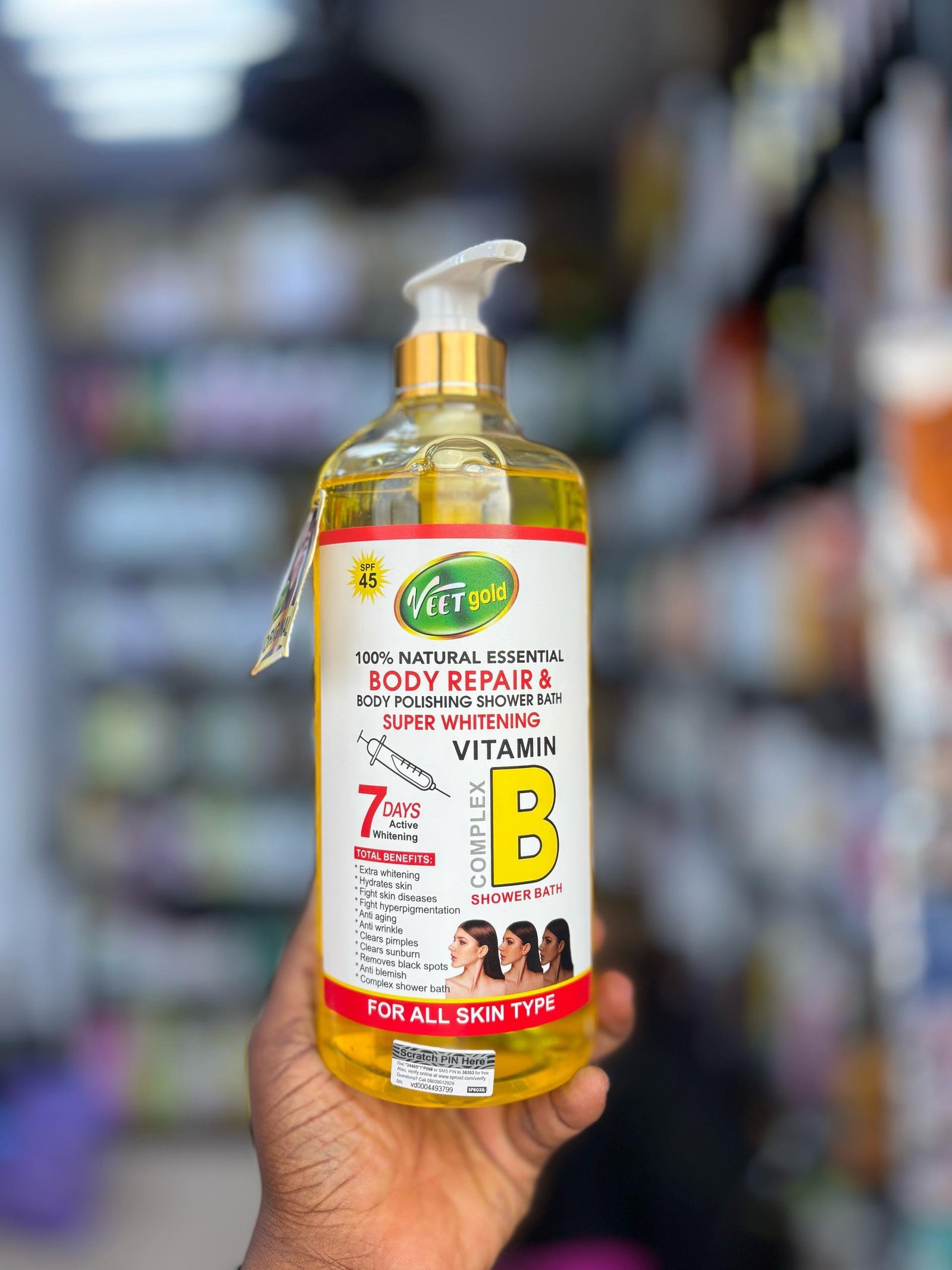 1000055500.jpg Veet Gold Vitamin B Shower Bath - Image 1