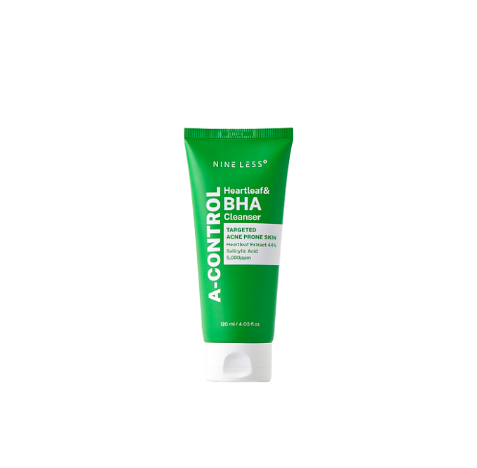 1000059107.png Nineless A-Control Heartleaf & BHA Cleanser (120ml) - Image 1