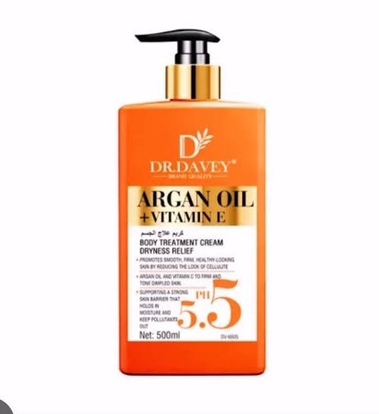 1000104931.jpg Dr Davey Argan+ Vitamin E body lotion 500ml - Image 1