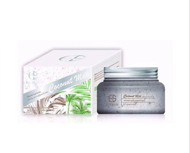 1000108650.jpg Estelin Coconut Milk Body Scrub 250g - Image 1