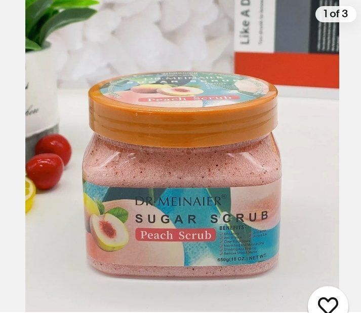 1000108898.jpg Dr Meinaier Peach Body Scrub | 650g - Image 1
