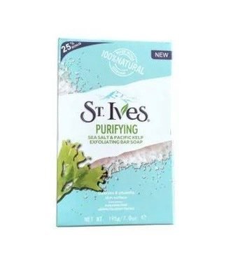 img_2277.jpeg St Ives purifying sea salt & pacific kelp exfoliating bar soap 195g - Image 1