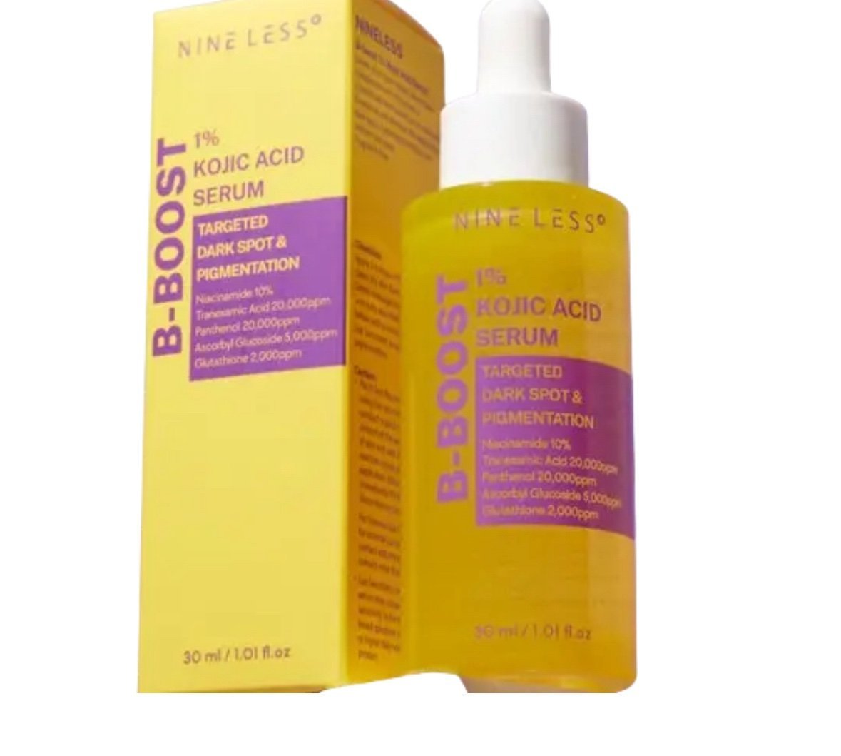 img_2383.jpeg Nineless B-Boost 1% Kojic Acid Serum 30ml - Image 1
