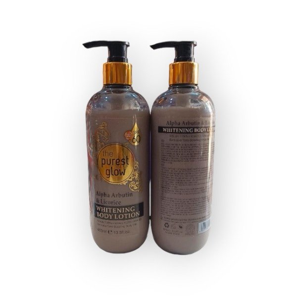 img_2683.jpeg THE PUREST GLOW ALPHA ARBUTIN AND LICORICE BODY LOTION 400ML - Image 1