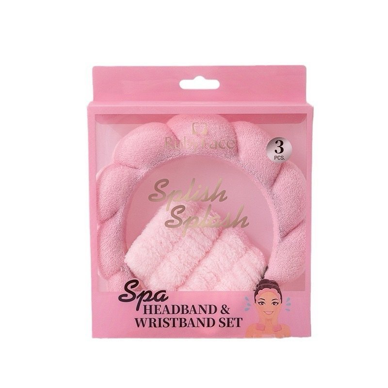 img_2803.jpeg Sweet beauty face spa headband & wrist band set - Image 1