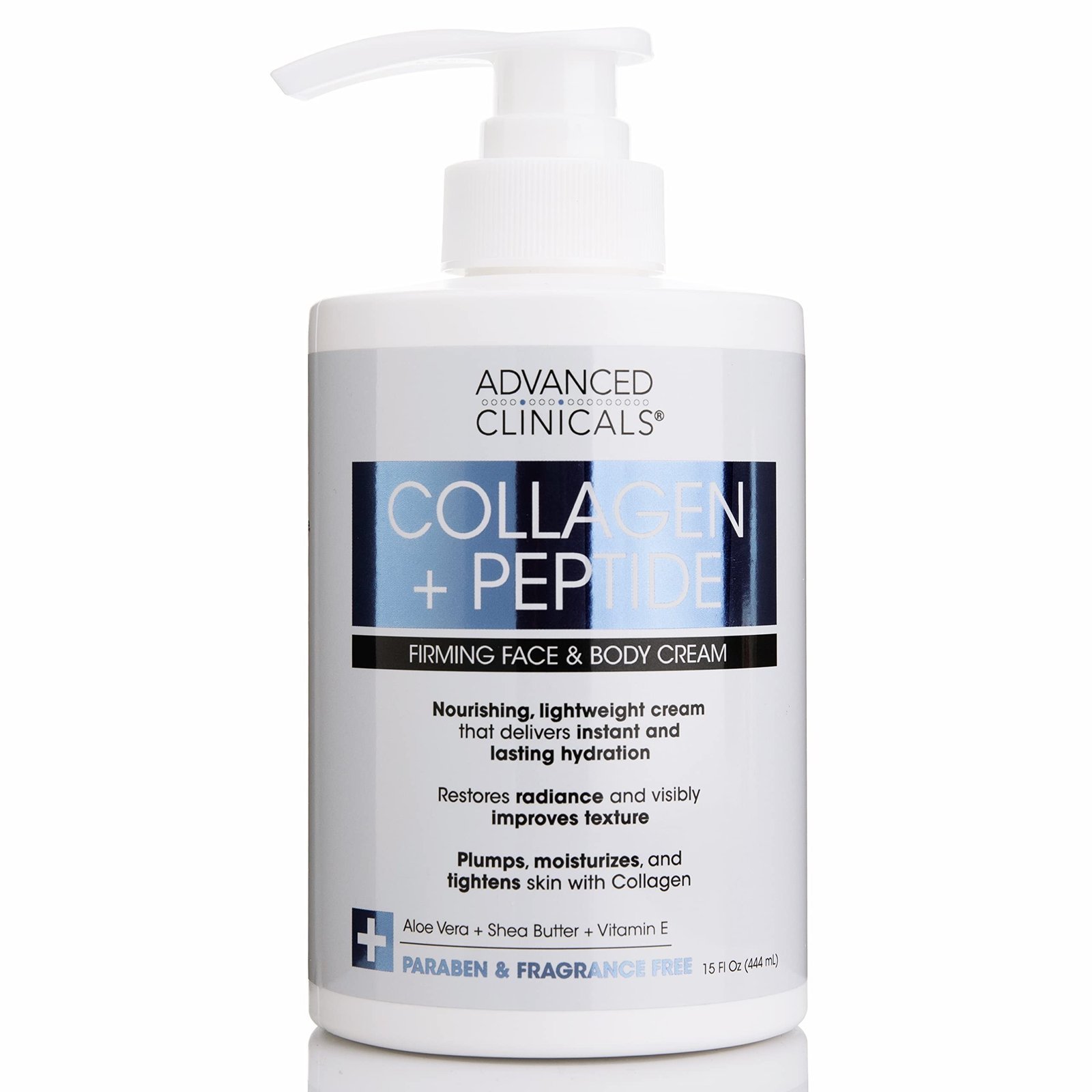 img_3634.jpeg Advanced Clinicals Collagen + Peptide Firming Face & Body Cream 444Ml - Image 1