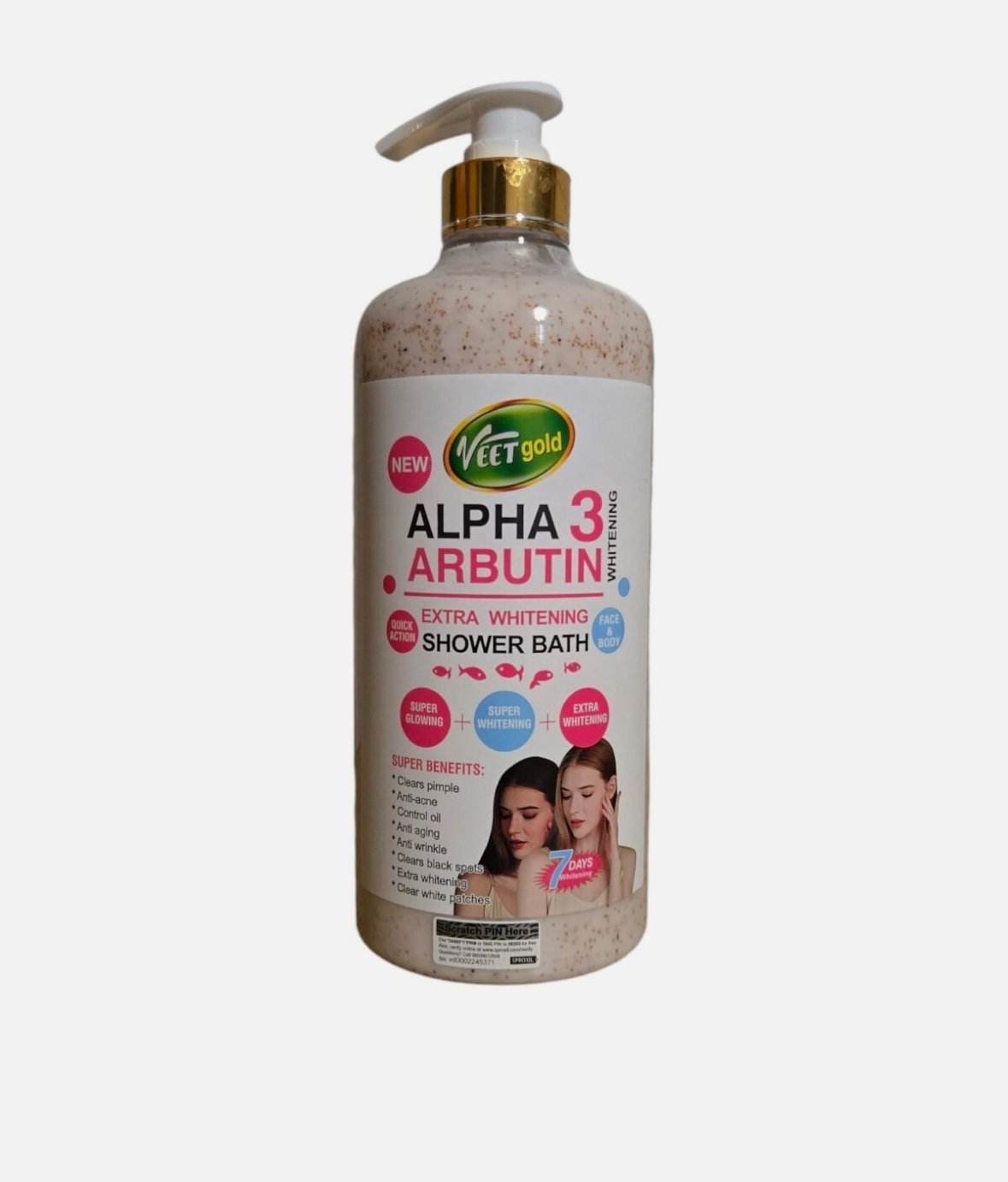 img_4596.jpeg Veet gold Alpha Arbutin 3 face Body shower bath 1000ml - Image 1