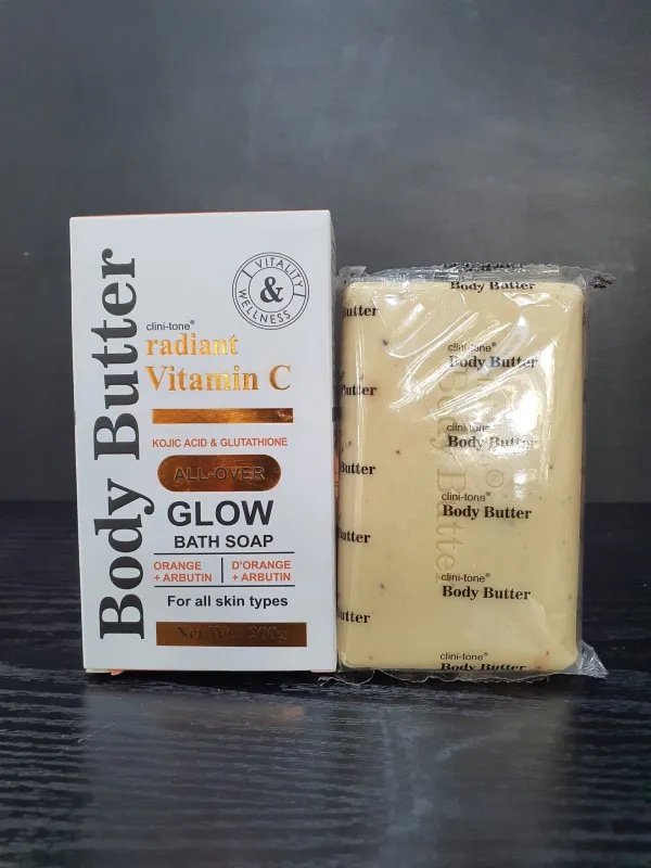 img_6447.jpeg Clinitone Radiant Vitamin C Glow Bath Soap 200g - Image 1