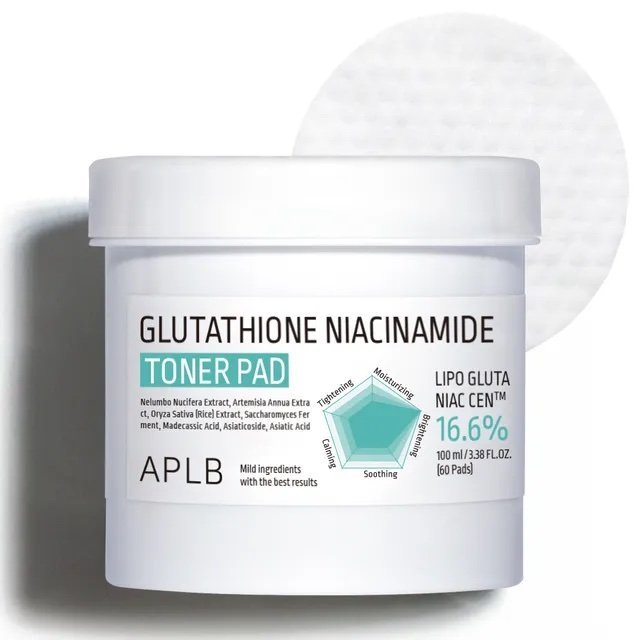 img_9009.jpeg APLB Glutathione Niacinamide Toner Pad - Image 1