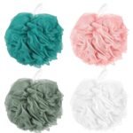 Soft mesh round loofah body sponge ( color may vary)